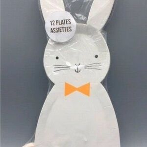 Meri Meri rabbit plates Easter 12 new